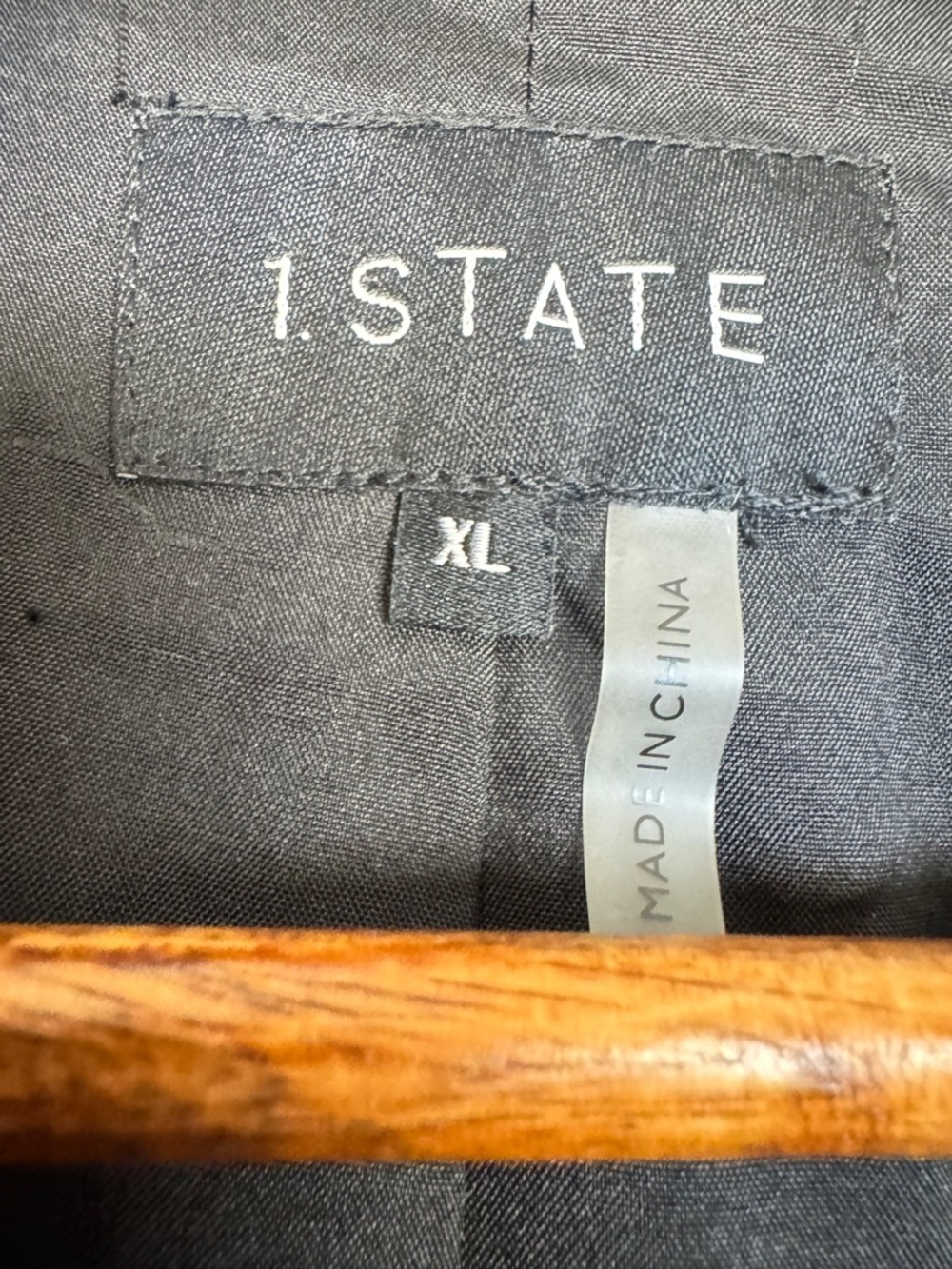 1. State Folklore Plaid Notched Lapel Mac Checked Trench Coat Lightweight XL - Picture 4 of 14